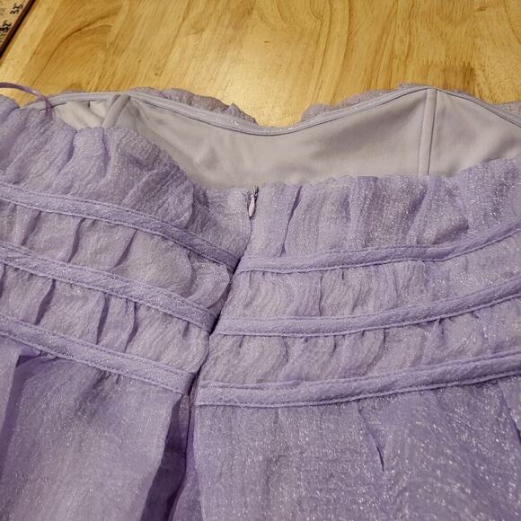 Altar'd State Purple Lavender Mini Sleeveless Prom Homecoming Dance *sz XL* - Picture 10 of 11